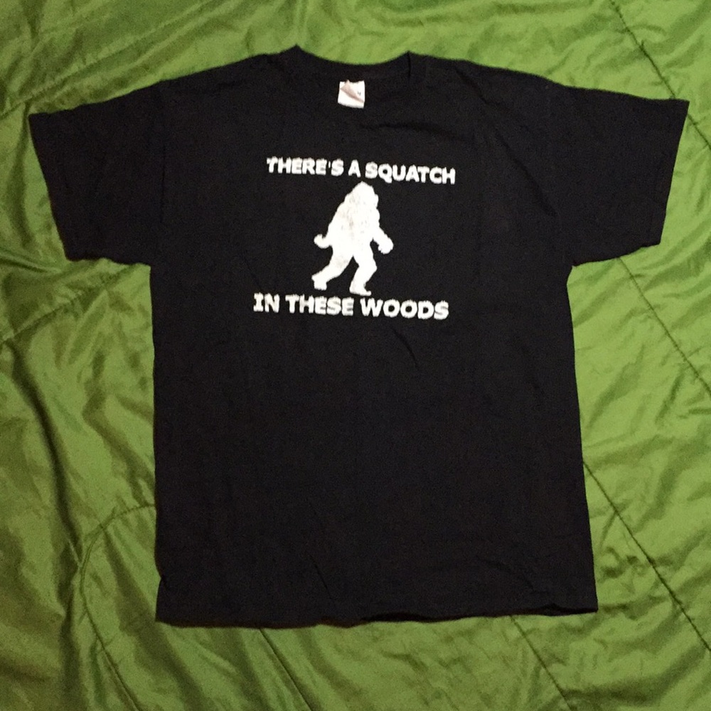 Sasquatch Bigfoot Yeti Black T-shirt